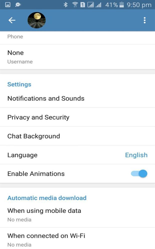Privacy and Security در تلگرام