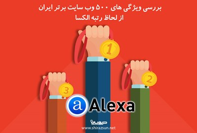 بررسی ویژگی های 500 وب سایت برتر ایران از لحاظ رتبه الکسا